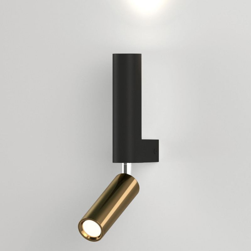 40020/1 LED черный/латунь