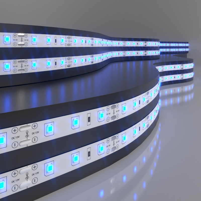 Лента светодиодная 60Led 4,8W IP20 синий (2835 12V